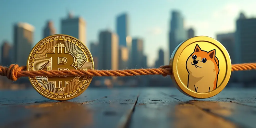 Bitcoin kämpft: Solana & Doge trotzen dem Abwärtstrend