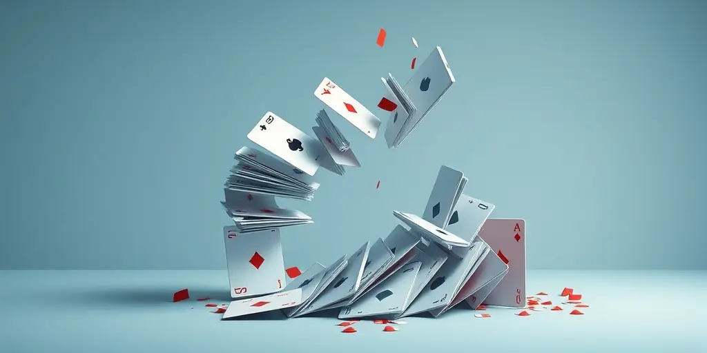 KI-Boom ein Kartenhaus Deutsche Bank warnt vor Blase | BlockchainTicker KI-Boom ein Kartenhaus? Deutsche Bank warnt vor Blase