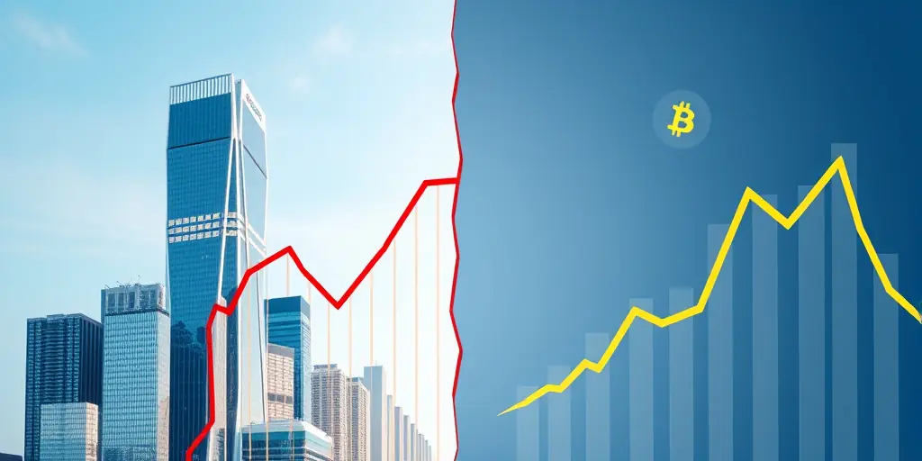 Aktien steigen, Bitcoin fällt: Divergenz am Finanzmarkt