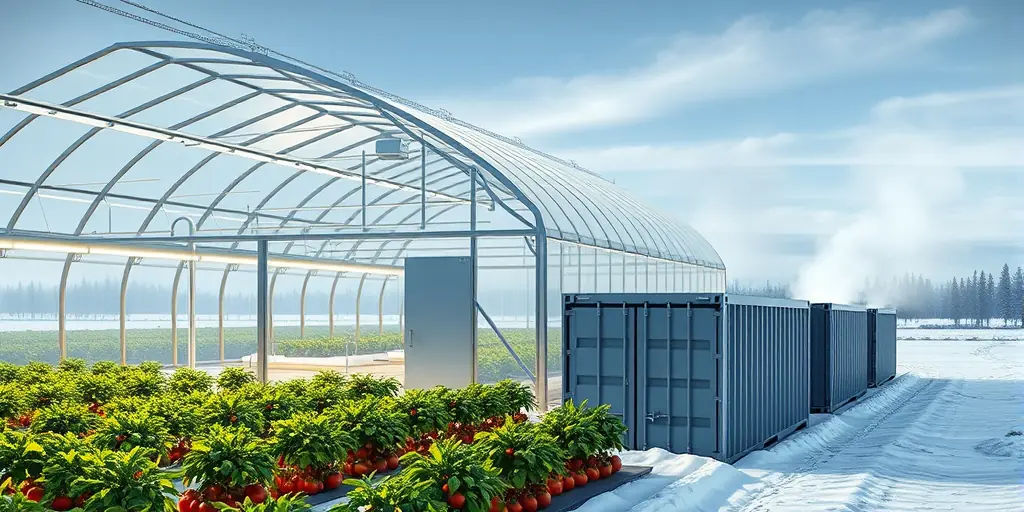 Bitcoin-Abwärme heizt Gewächshäuser in Kanada